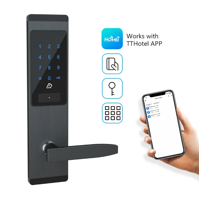 Contrôler Bluetooth Bluetooth en ligne Smart Digital Electronic Door Lock pour Home Office Apartments Hotel