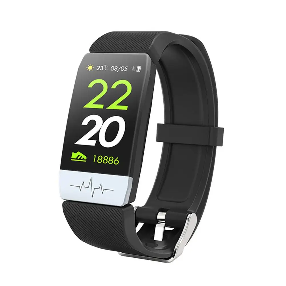 Braccialetti saldi caldi!Q1s Fitness Tracker ECG PPG Monitoraggio impermeabile Monitoraggio della banda intelligente Bracciale intelligente iOS Android