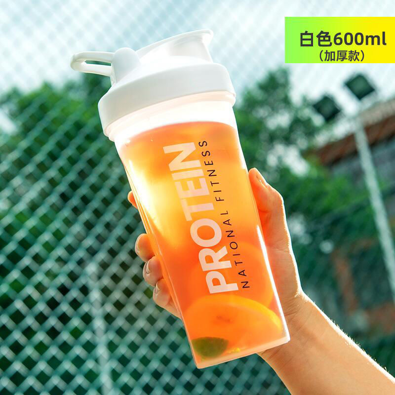 Shaker Bottles Gym Sports Protein Powder Mixing Bottle Outdoor Portable Leak Proof Plastic Cup Drinkware