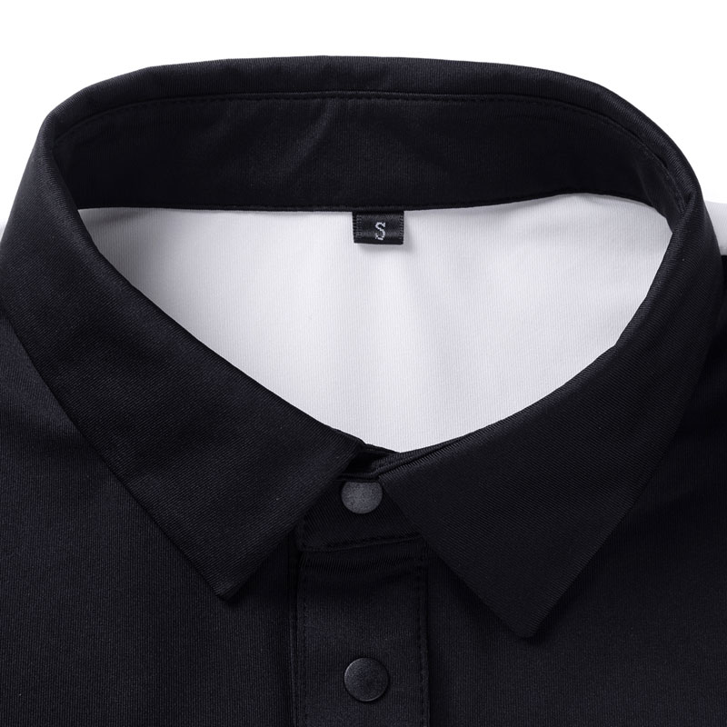 여름 남자 골프 의류 짧은 소매 골프 티셔츠 검은 색 또는 회색 색상 골프 야외 레저 폴로 스포츠 셔츠