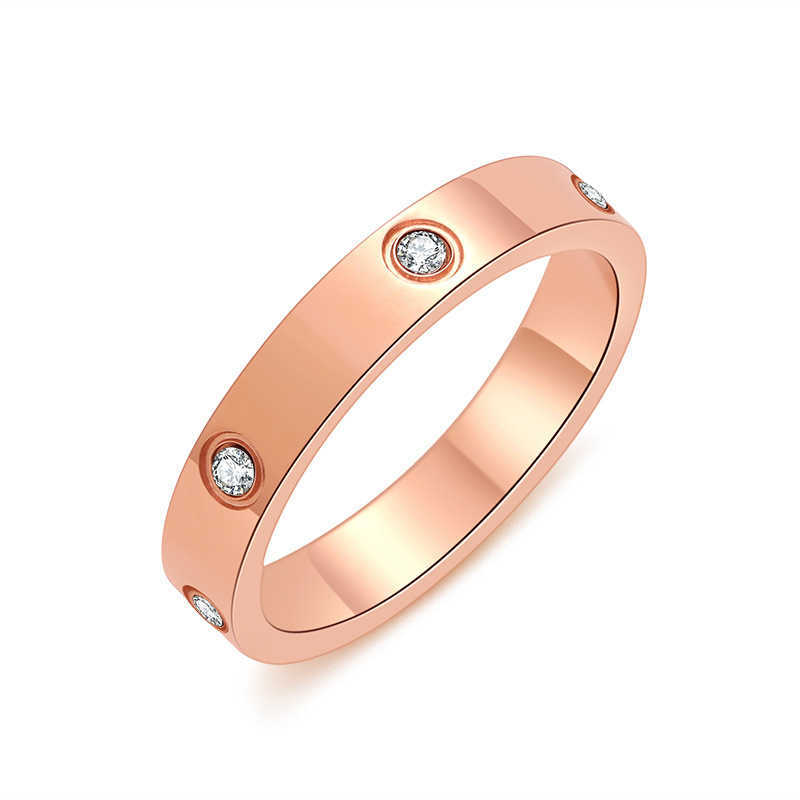 Créateur de diamants tendance model six carter même ring bijou simple oo6x