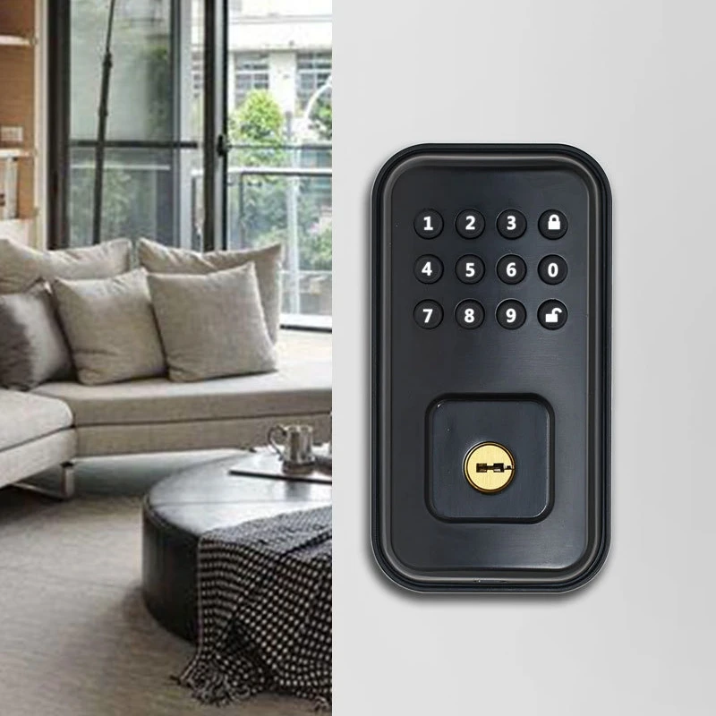 Contrôle Smart Deadbolt Lock de porte de porte Keyless Entrée Mot de passe du mot de passe tactile Clé Clé Electronic Auto Door Lock pour Home Antitheft Intelligent Lock