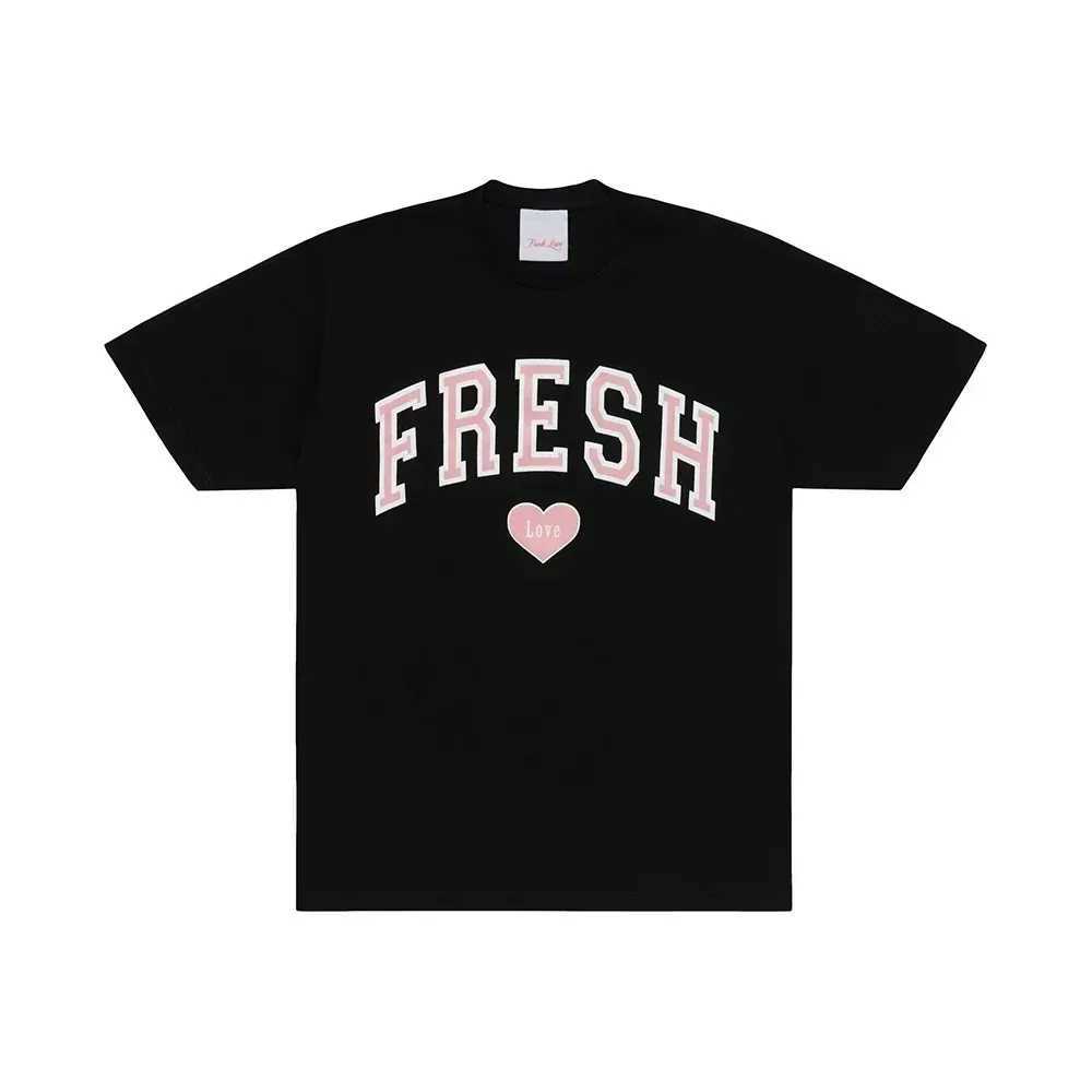 Men's T-Shirts 2024 Summer rniolo Triplets T Fresh Love Varsity Merch Print T-shirt Summer Cotton Unisex Fashion Funny Casual Short Slve Y240420