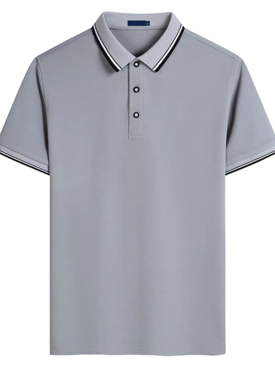 2024 Summer Fashion Designer Professional Shirt Men's Luxury Polo Shirt T-Shirt Top, broderad t-shirt T-shirt Hög lapel, storlek S-4XL