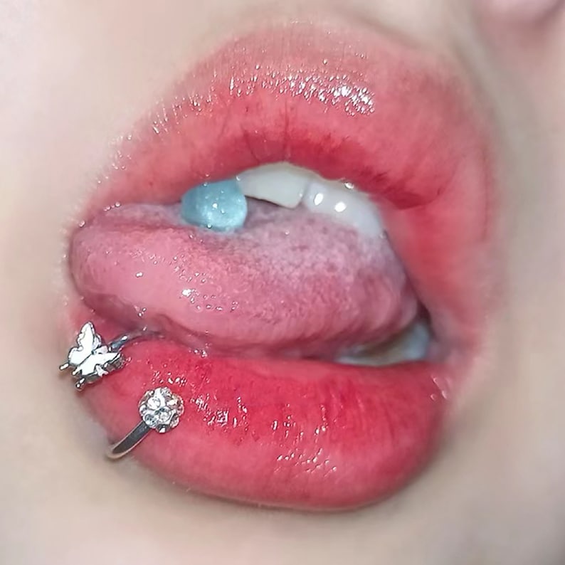 S ŞEKİL KELEFLİ DUYA YÜZEYİ Tatlı Burun Halkası Dudak Piercing Moda Piercing Charm Kadın Vücut Takı Kız Aksesuarları