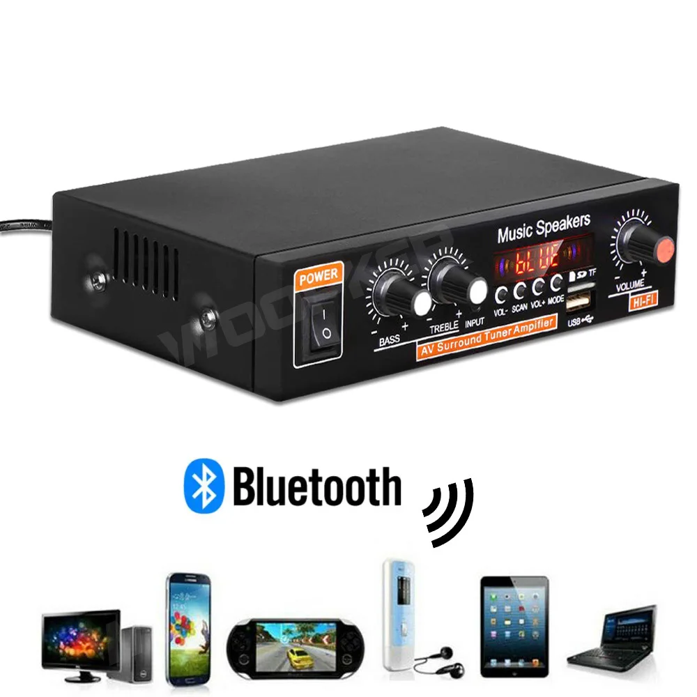 Amplificatore woopker 800w Audio amplificatore g30 home digitale potente bluetooth hifi stereo subwoof amplificador music player support tf fm aux