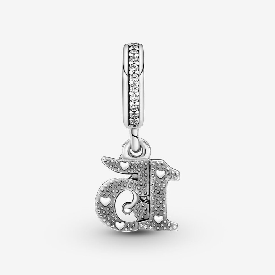 100% 925 argent sterling 15e anniversaire Charms de bracelement de charme d'Europe d'origine