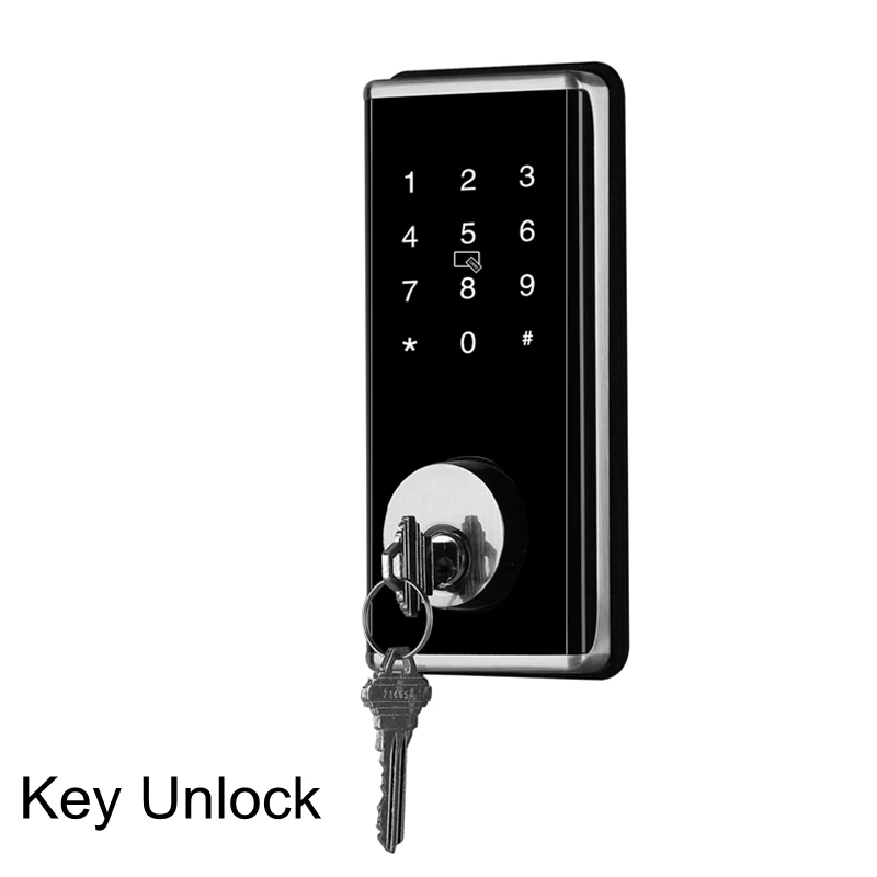 Besturing Smart Door Lock Bluetooth Deadbolt vergrendelt sleutelloze deur invoer buitendeur wachtwoord IC kaarten voordeurslot met enkele tong