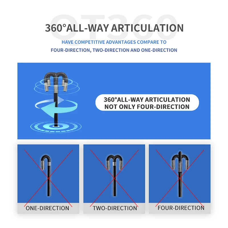 Telecamere da 6,2 mm da 5,0 MP a 360 gradi Industrial BORESCOPE Endoscopy Cars Scamera iPhone Smartphone Android