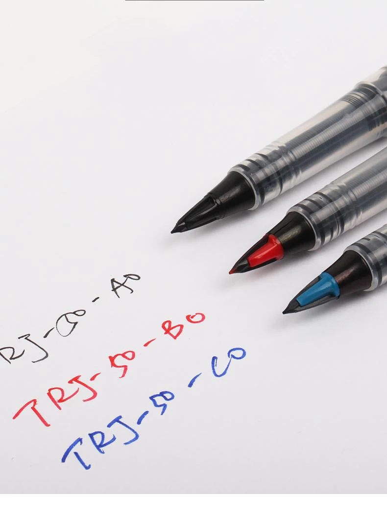 Pens Japanese Pentel Tradio Signature Gel Pen TRJ50 Fiber Tip Black Straight Liquid Pen Business Office Duckbill Pen