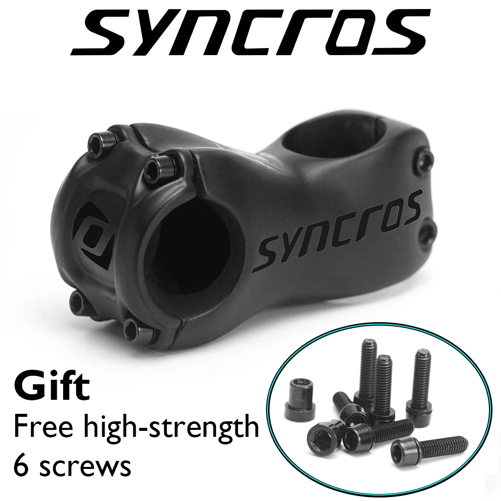 أضواء Syncros Ultra Light Carbon MTB زاوية جذع الدراجة 6/17 درجة 60/70/80/90/110/110/120 مم SL SL إكسسوارات الطريق MTB