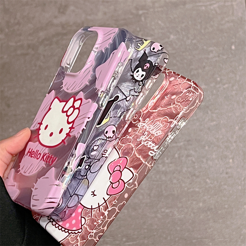 Projektant Cute Telefle Case Cartoon Kitty Kuromi Cell Cosphone na iPhone 15PROMAX 15PRO 15 14PROMAX 14PRO 14 13PROMAX 13PRO 13 12PROMAX 12PRO 12