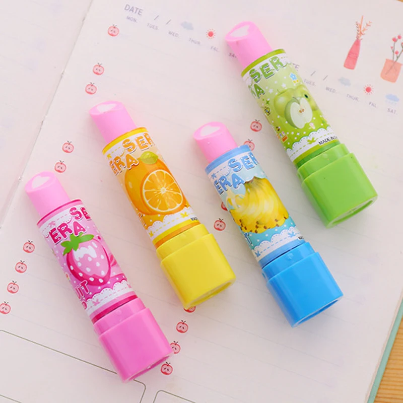 quality creative Escolar lipstick eraser kawaii school student stationery pencil eraser