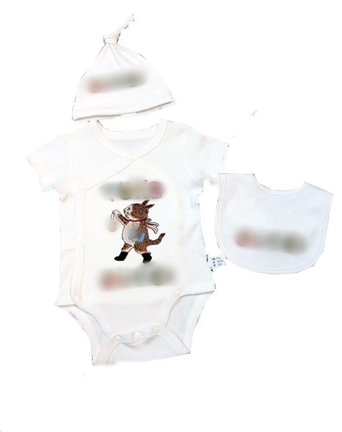 / Set Baby Designer Raiper Boys Girls Girls Cartoon Lettre de dessin imprimé Jumps Bibs Chapeaux Suit NOUVELLES COTTON COTTON CHEPING CLABS COLLES 0-24 MOIS ONEPIED Z7823