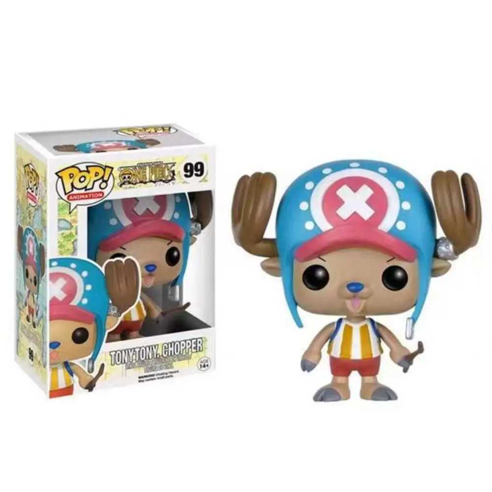 Figuras de brinquedo de ação Funko Pop Piece Figura Luffy Chopper Aisi luo Luffytaro Ação Figura Figura Anime Toy Decoration Collection Infantil Birthday Gift T240422