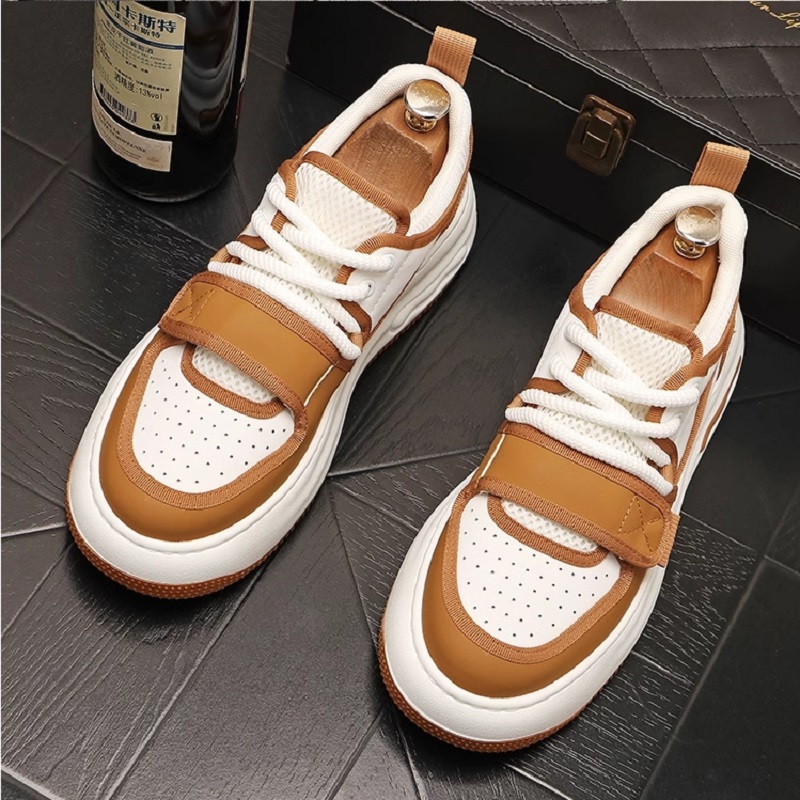 Scarpe bianche piccoli uomini scarpe casual quotidianamente uomini scarpe da tavolo di personalità basso