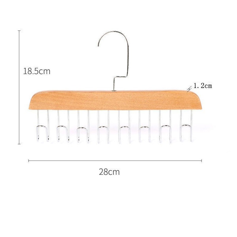 Crochet à bois massif multifonctionnel Femmes de rangement de rangement Hangle de soutien