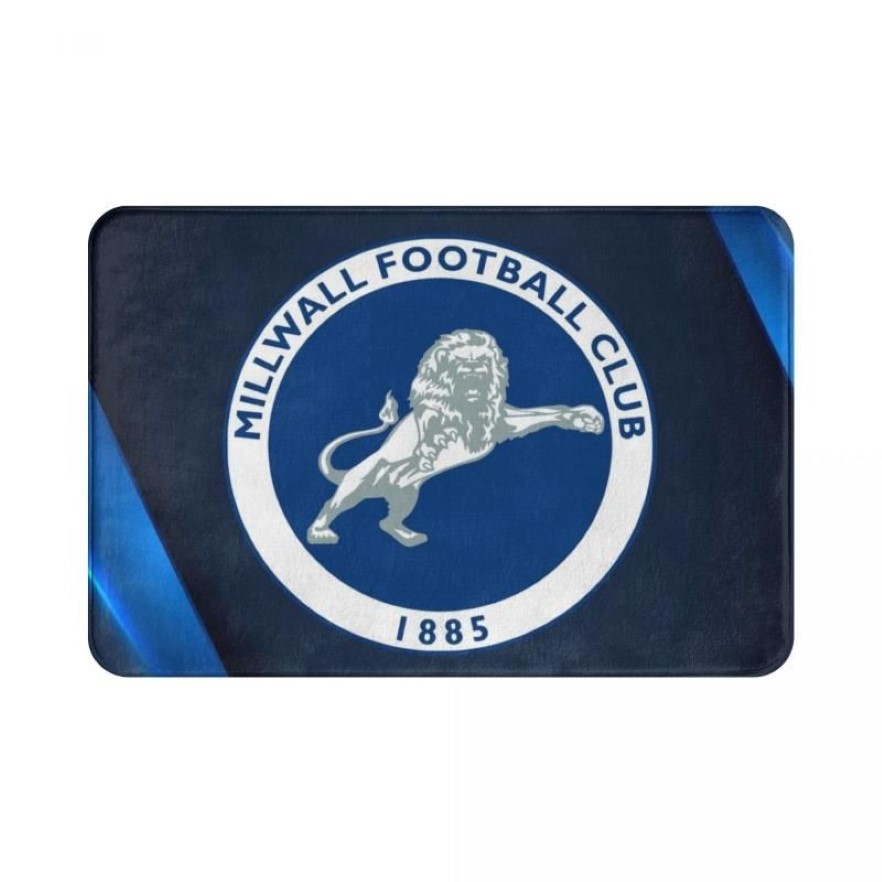 Teppiche Millwall FC Home Polyester Fußmatte Teppich Teppichmatte Fußpack Nicht-Schlupf-Dehtezentrum Küchen Schlafzimmer Balkon