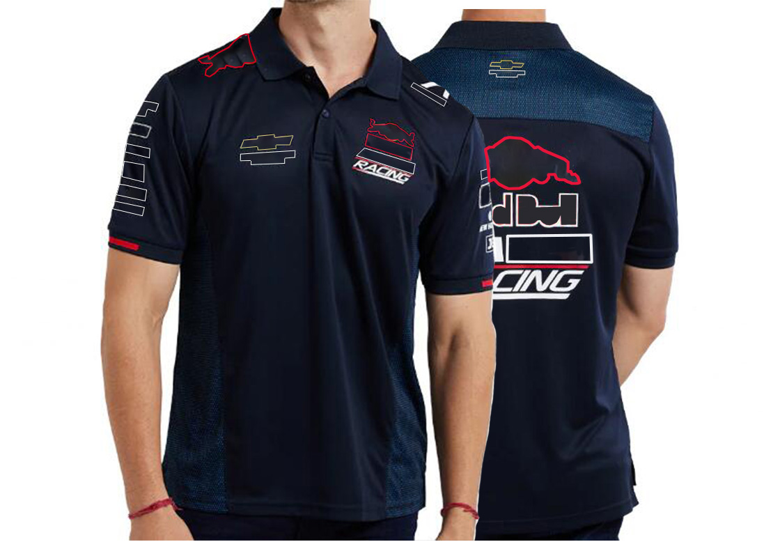 2024 NOUVELLE T-shirt de voiture de course F1 Men et femmes Polo à manches courtes à manches courtes avec le même personnalisé