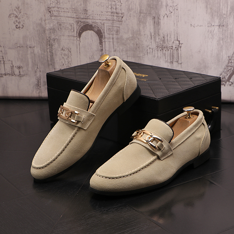 2024 Nouvelle arrivée Chaussures masculines Luxury Broen Suede en cuir décontracté conduite oxfords chaussures à hommes mocassins mocassins italien chaussure pour hommes 38-43