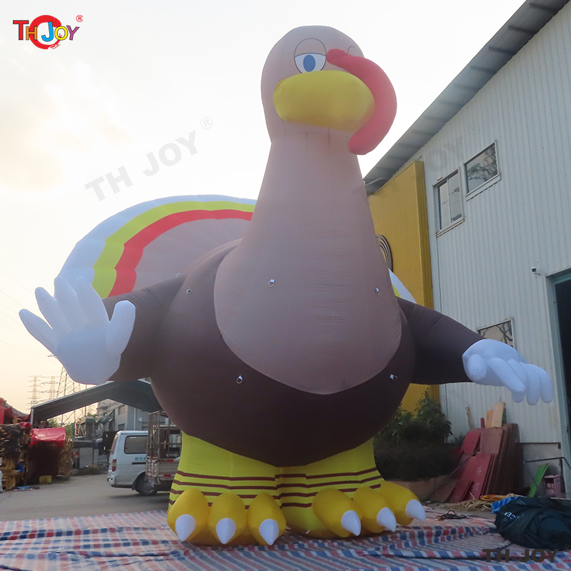 Atacado atividades ao ar livre de 6m 20 pés gigantes de publicidade infláveis Infláveis de peru Balão mascote Modelo de frango de galinha Blow up peru