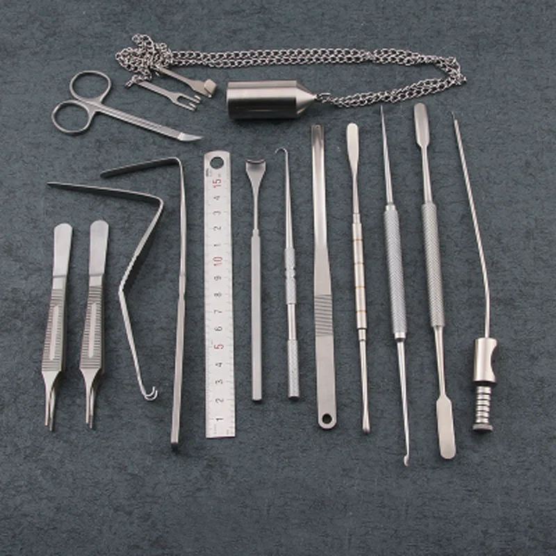 Blades Nasale correctieinstrument Kit natte uitgebreide gereedschap nat septum scheermes nat stripper nasale holte naaldhouder