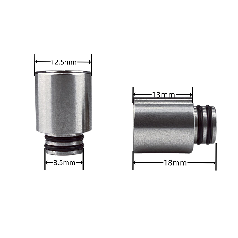 510 Drip Tip Stainless Steel Metal Silver Mouthpiece