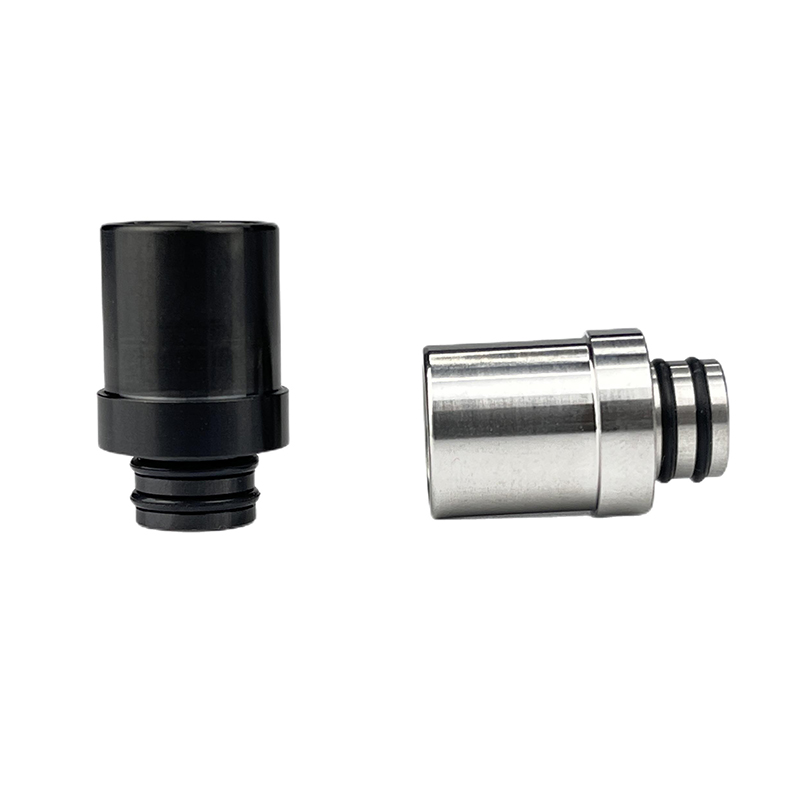 510 Stainless Steel Drip Tip Black Silver Mouthpiece