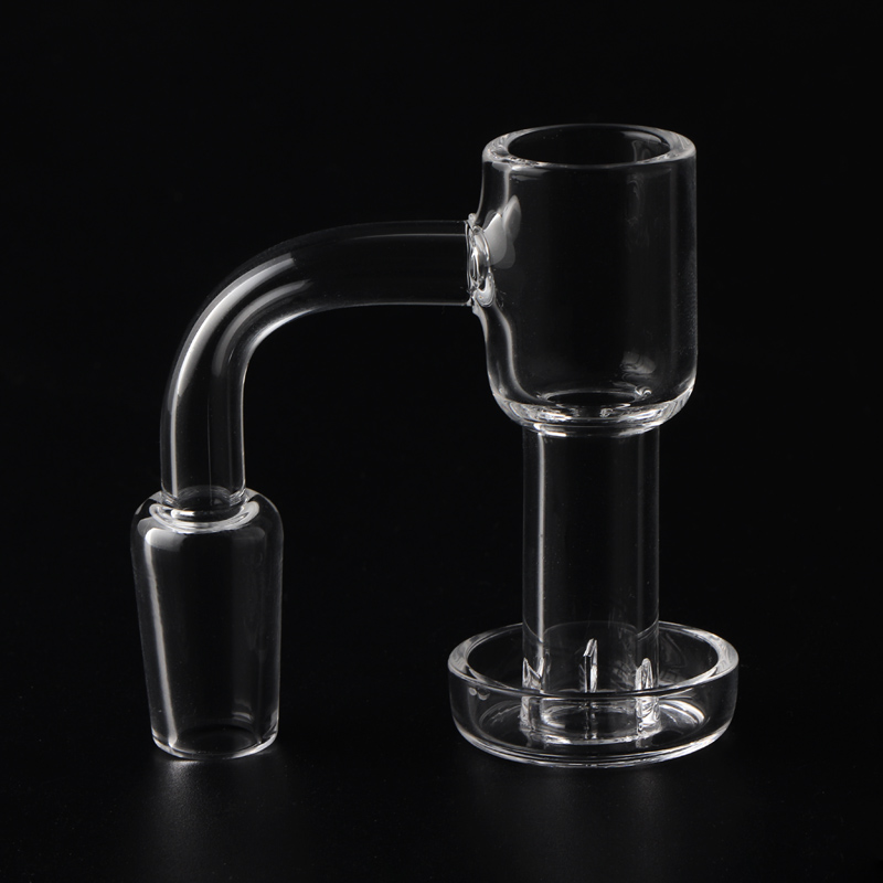 Flat Top Terp Slurper Smoking Quartz Banger Clear Joint 10/14mm met 6 mm kwarts parels voor water Bong Dab Rig