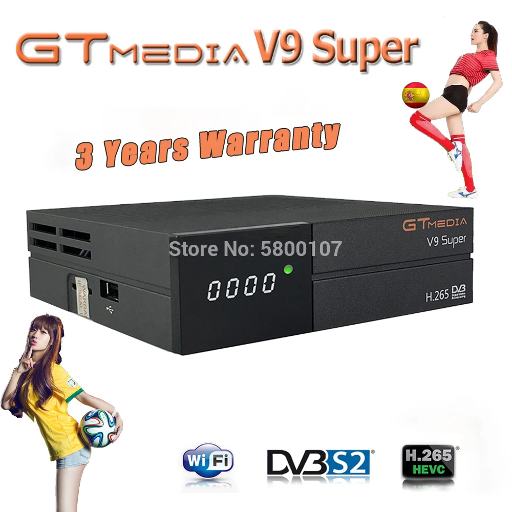 Ontvangers nieuwste 1080p Gtmedia V8X Satellite -ontvanger H.265 Full HD Freesat V9 Super bijgewerkt van Gtmedia V8 Nova Gtmedia V8 Honor geen app