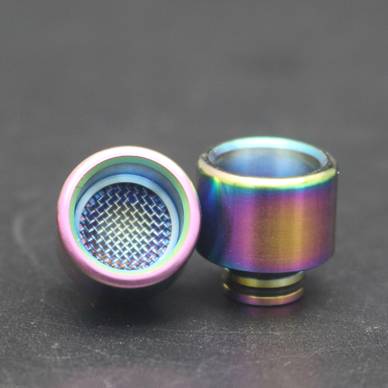 510 Drip Tip Stainless Steel Wide Bore Metal Mesh Mouthpiece