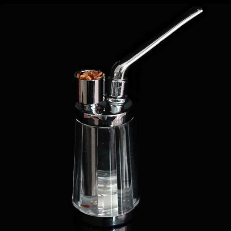 Sigara boruları popüler şişe su borusu taşınabilir mini nargile shisha tütün sigara boruları sağlık metal tüp filtresinin hediyesi 2022 yeni t240422