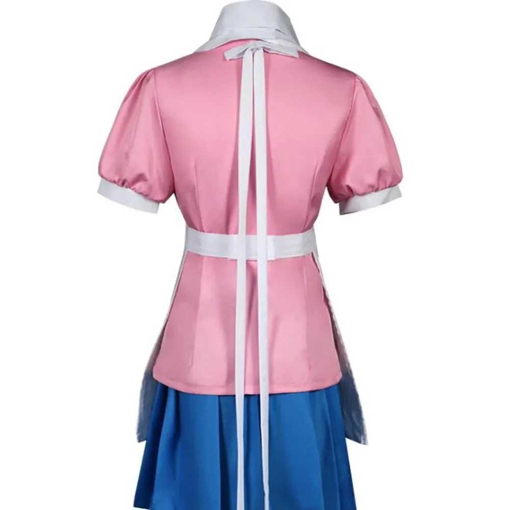 Anime -Kostüme Anime Danganronpa Cosplay Mikan Tsumiki Frauen Kleid Maid Uniform Full Set Hazown Carnival Kleidung Y240422