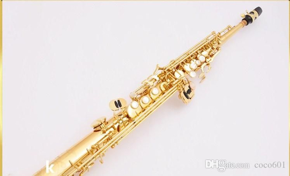 Sopranosaxofon Nya Japan S901 B Flat Soprano Saxofon Högkvalitativa musikinstrument Professionell gratis frakt