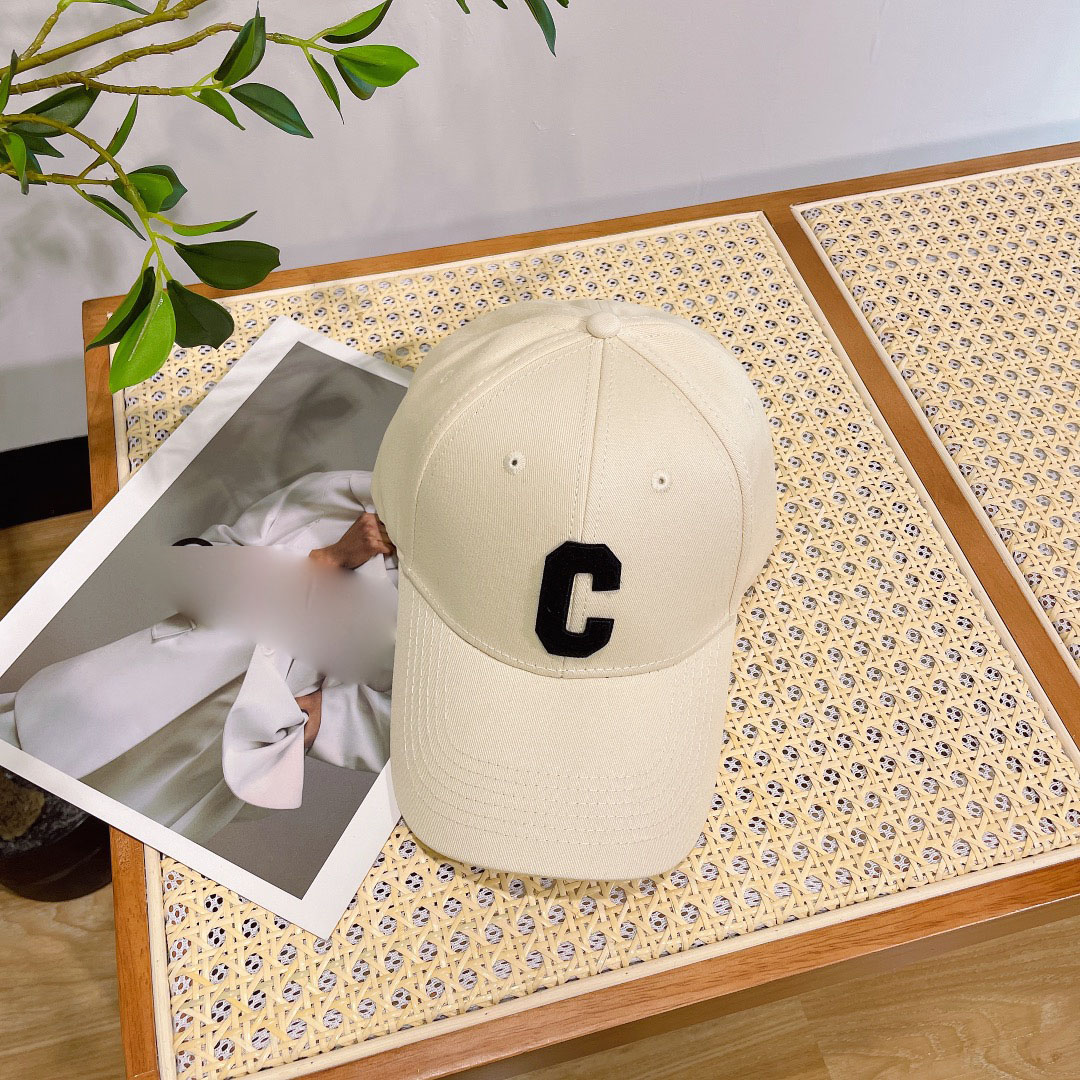 Litera haftowana czapka baseballowa Big c Proste Casquette damskie czapki snapback candy kolor mody plażowy kapelusze