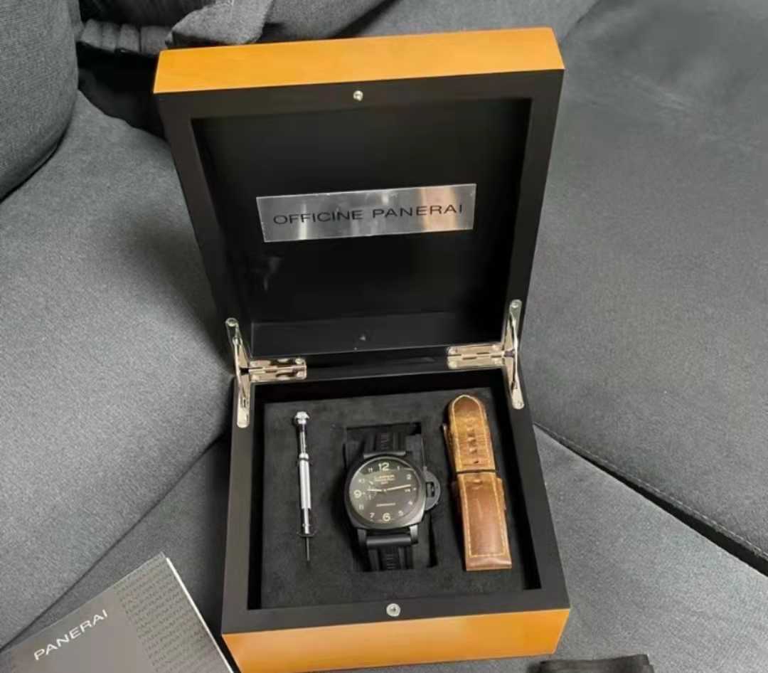 Moda luksusowy projektant zegarków Penarrei za 44 mm ceramiczny atrament czarny automatyczny mechaniczny męski