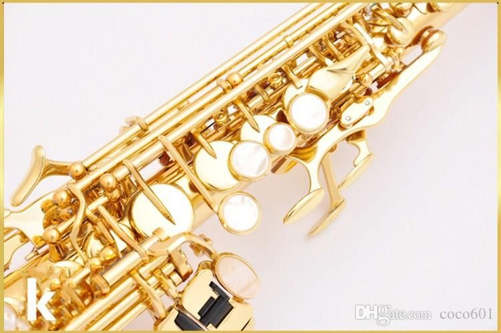 Sopranosaxofon Nya Japan S901 B Flat Soprano Saxofon Högkvalitativa musikinstrument Professionell gratis frakt