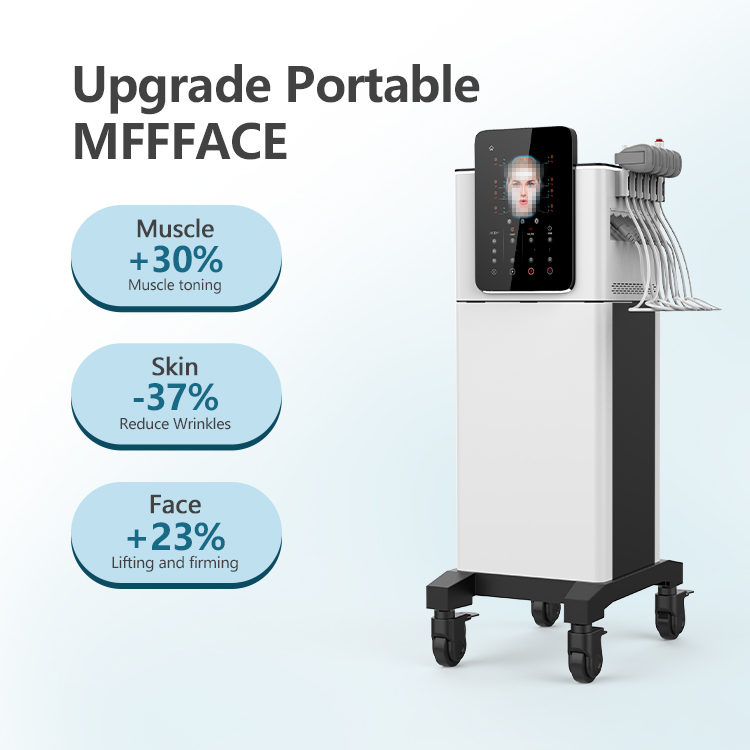 Mffface 2 in 1 Hilfes PCRF Gesichtsmuskelstimulator Anti-Aging-Faltenentfernung und Verbesserung der Hautelastizität über das gesamte Gesicht und die Body Beauty Equipment