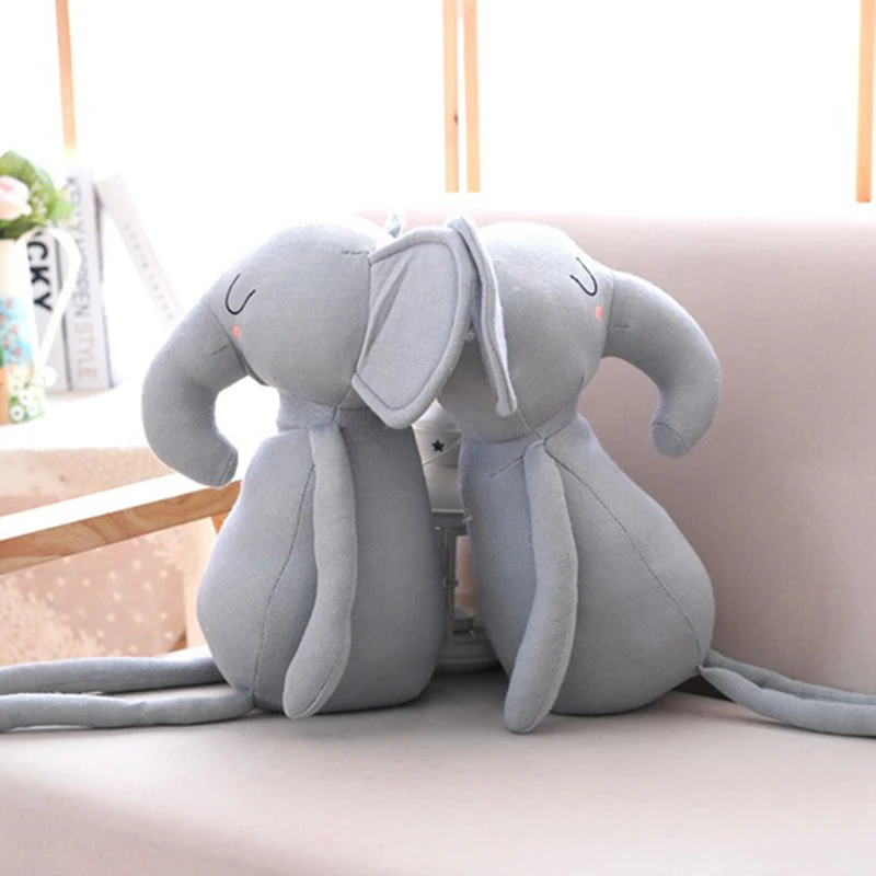 Dolls Cute Elephant Rabbit Pillows for Baby Girl Soft Stuffed Animal Toy Baby Bed Cushion Pillow Baby Room Decoration Kids Gift