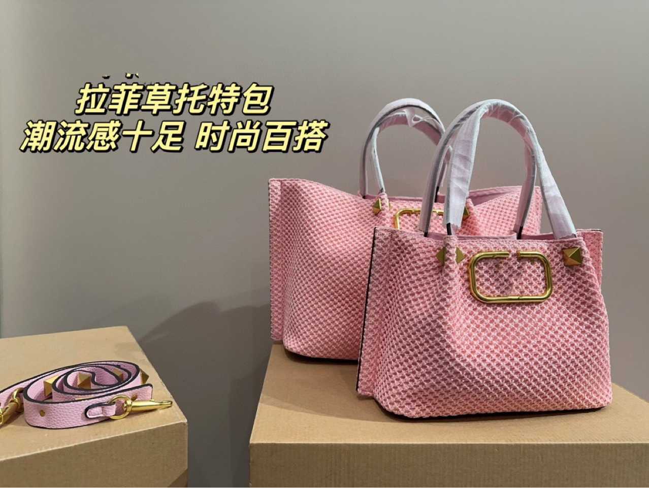 Bag High Definition Rural Hardware Lafite Vegetabilisk korg gräs vävt Tote Shopping Dumpling Mommy One