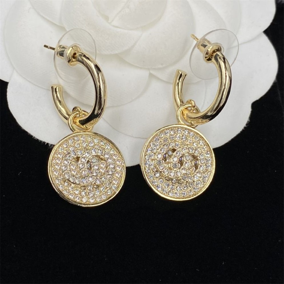 Stud Luxury Designers Women Earring Fashion Mens Earrings Jewelrys Formal Women Shine Diamond Pendant Studs Hoop Ear Rings Wedding310x
