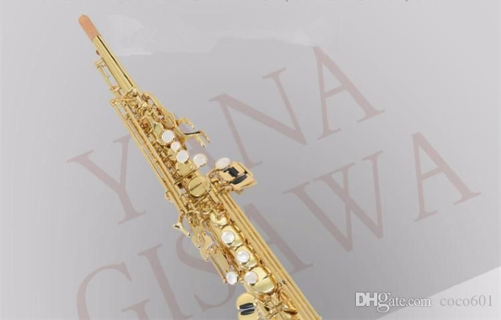 Sopranosaxofon Nya Japan S901 B Flat Soprano Saxofon Högkvalitativa musikinstrument Professionell gratis frakt