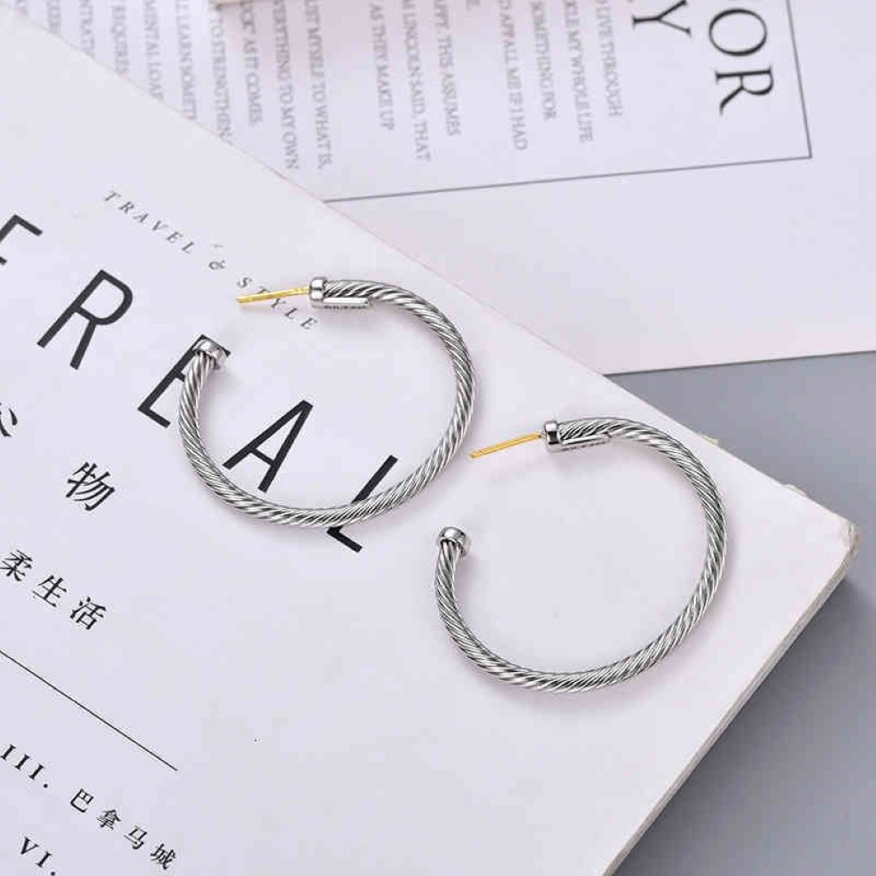 Earring Dy ed Thread Earrings Women Fashion Versatile White Gold and Silver Plated Needle Popular Accessories Selli2719