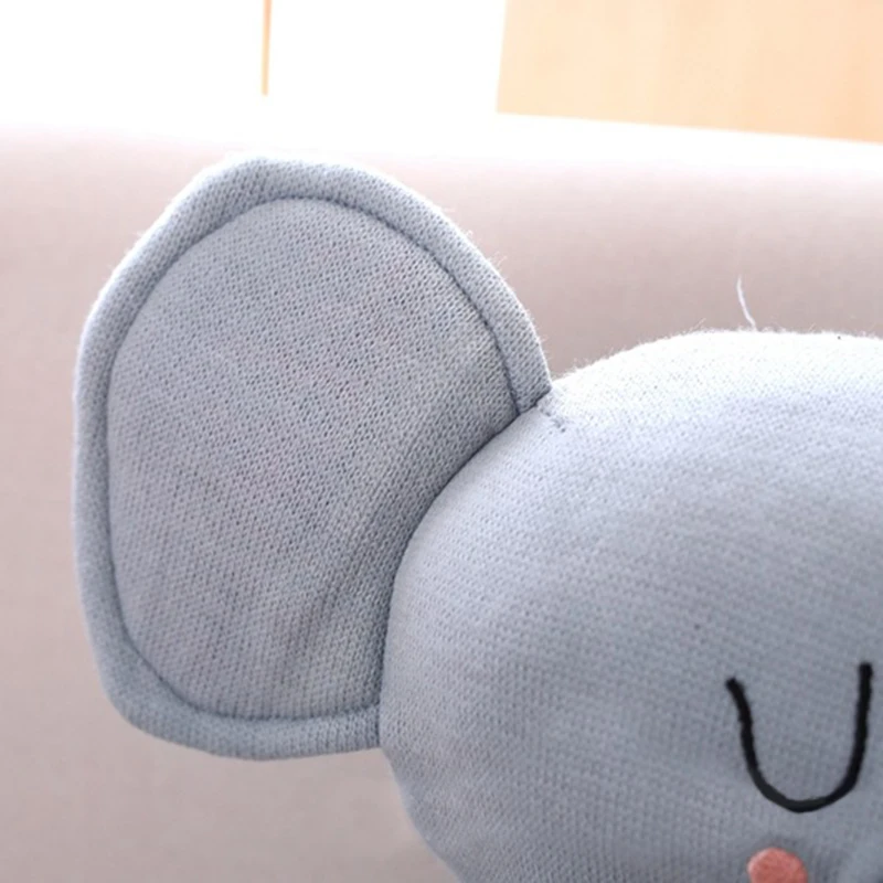 Dolls Cute Elephant Rabbit Pillows for Baby Girl Soft Stuffed Animal Toy Baby Bed Cushion Pillow Baby Room Decoration Kids Gift