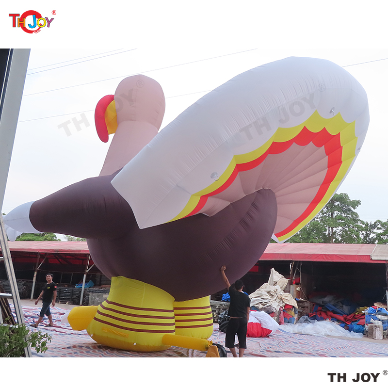 Atacado atividades ao ar livre de 6m 20 pés gigantes de publicidade infláveis Infláveis de peru Balão mascote Modelo de frango de galinha Blow up peru