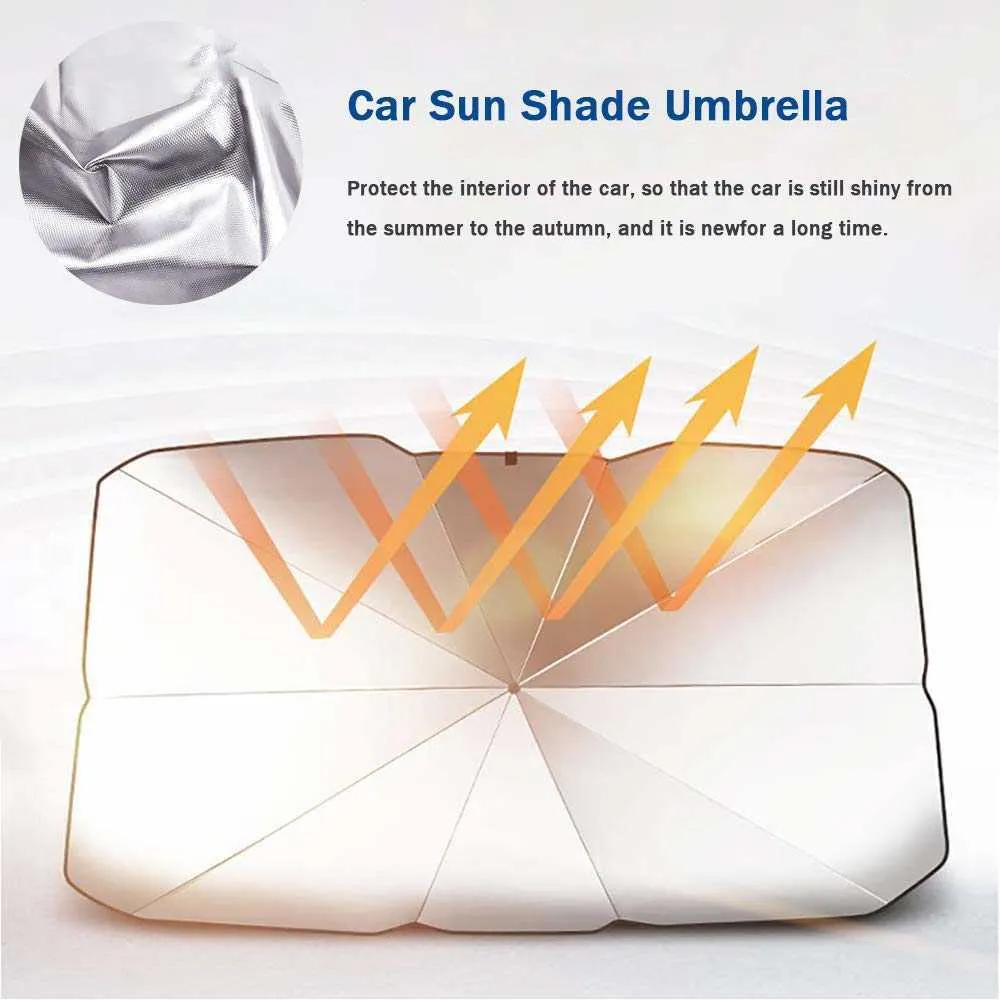 Folding Sunshade Umbrella For Car Front Window Automobile Sunshade Cover Windshield Protection Accessories