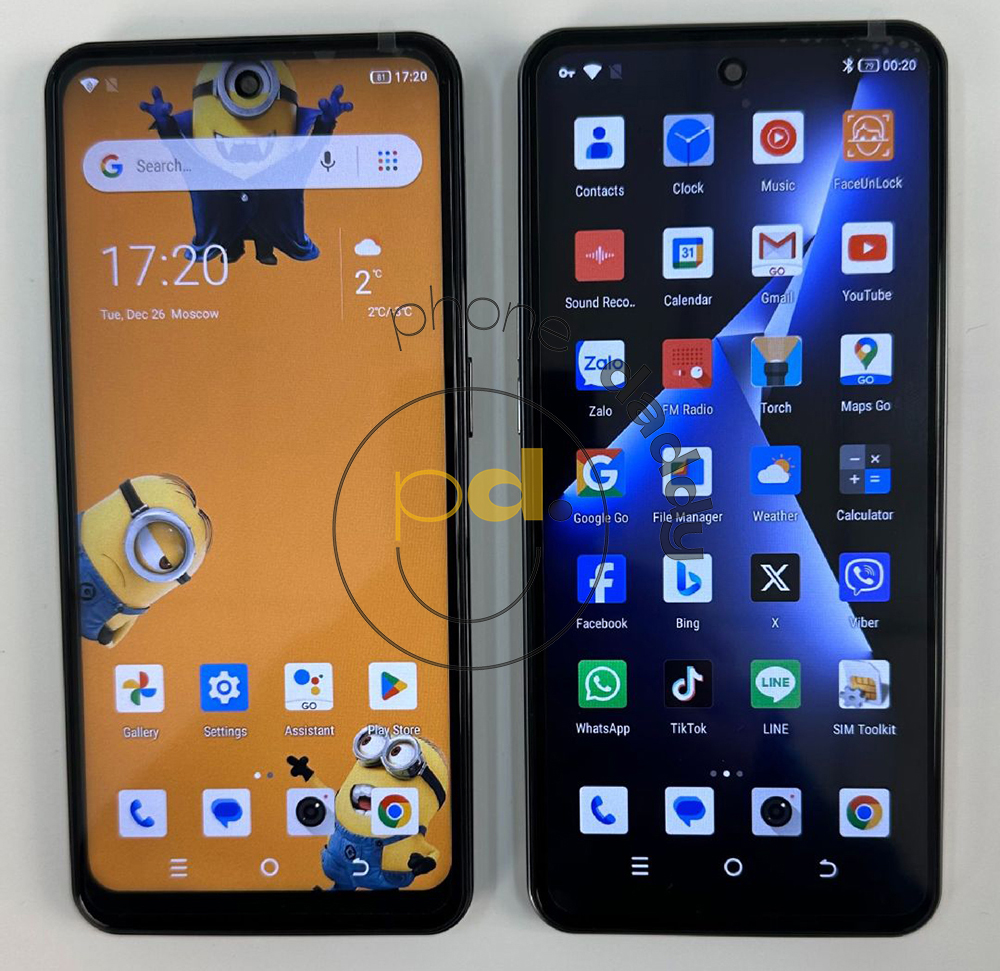 Display Incell de 6,53 polegadas com função dinâmica da ilha POVO 5 Pro 4G celular MTK6573 Octa Core 3 GB RAM 32GB ROM 13MP Suporte à câmera traseira Mobilephone