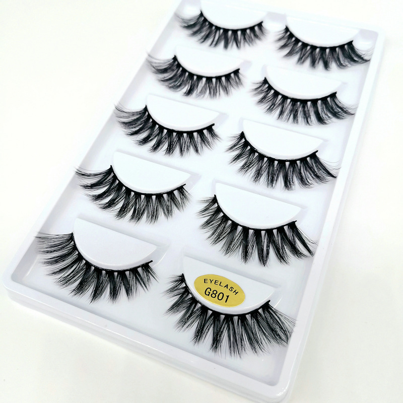 Eyelash Extension Make Up Tools Fake Lash Makeup Tools 3D Mink Lash 5 Par av tredimensionell flerskikt