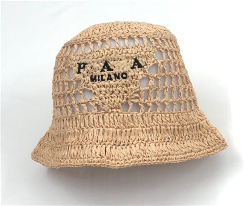 Luxury designer bucket hat straw hat high quality letter printing European American style travel sun cap Fashion and Leisure