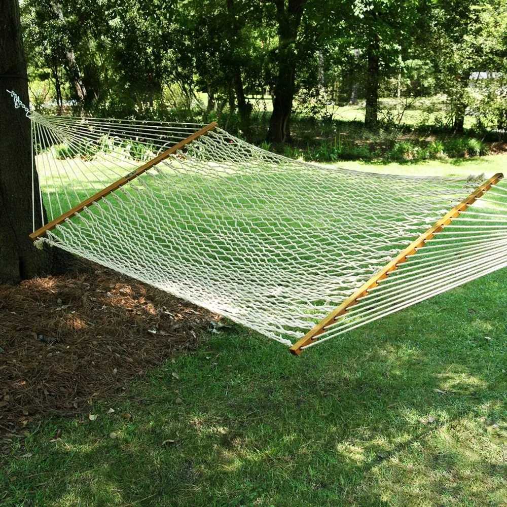 Camp Furniture 13 Ft. X 55 In. Portable Rest Net 450 LB Weight Capacity Hanging Hammock for Women Chair Beach Chairs Accommodates 2 People Camp Y240423